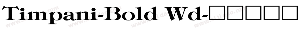 Timpani-Bold Wd字体转换